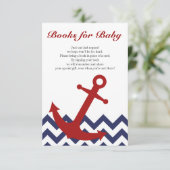 ベビーの航海のなベビーシャワーの本の要求のための本 エンクロージャーカード (スタンド正面)