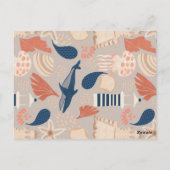 ベビーの航海の出生告知 ポストカード (裏面)