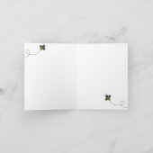 ベビーの蜂のメッセージカード サンキューカード (内部)
