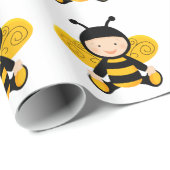 ベビーの蜂の誕生日の包装紙 ラッピングペーパー (ロールコーナー)