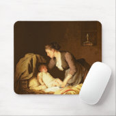 ベビーの衣服をとること、1880年 マウスパッド (マウス)