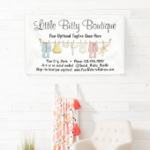 ベビーの衣類のClotheslineは衣服のブティックをからかいます 横断幕 (インサイチュ)