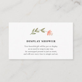 ベビーの表示シャワーの挿入物カード エンクロージャーカード