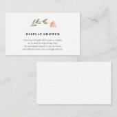 ベビーの表示シャワーの挿入物カード エンクロージャーカード (正面/裏面)