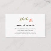 ベビーの表示シャワーの挿入物カード エンクロージャーカード (正面)
