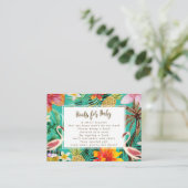 ベビーの要求カードフラミンゴのための本 エンクロージャーカード (スタンド正面)