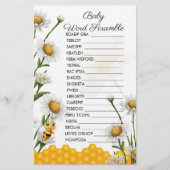 ベビーの言葉スクランブルママBeeテーマのハニカム (正面)