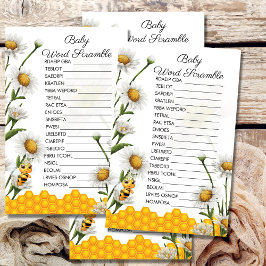 ベビーの言葉スクランブルママBeeテーマのハニカム