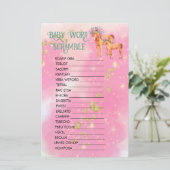 ベビーの言葉スクランブル魔法のユニコーンと蝶 (スタンド正面)