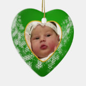 ベビーの記念写真クリスマス装飾 セラミックオーナメント (右)
