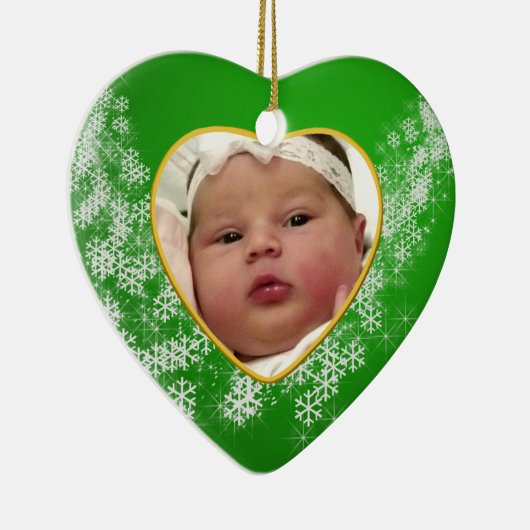 ベビーの記念写真クリスマス装飾 セラミックオーナメント (右)