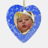 ベビーの記念写真クリスマス装飾 セラミックオーナメント (右)