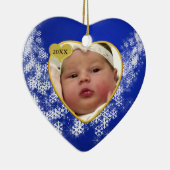 ベビーの記念写真クリスマス装飾 セラミックオーナメント (右)