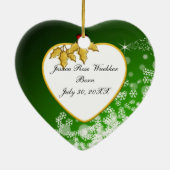 ベビーの記念写真クリスマス装飾 セラミックオーナメント (裏面)