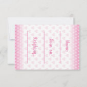 ベビーの誕生の発表"それはです女の子" 案内状 (裏面)