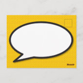 ベビーの誕生情報コミックブックポップアート記念品 ポストカード (裏面)