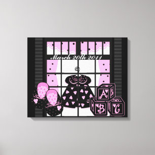 ベビーの誕生日キャンバスプリント キャンバスプリント