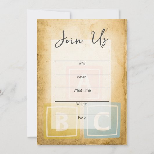 ベビーの誕生日会が招待状に満空白の充 招待状 (正面)