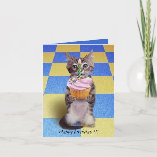 ベビーの誕生日 –  カード (正面)