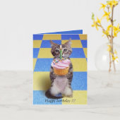 ベビーの誕生日 –  カード (黄色い花)