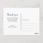 ベビーの赤ちゃんシャワーを振りかける ポストカード (裏面)