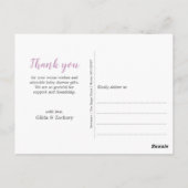 ベビーの赤ちゃんシャワーを振りかける ポストカード (裏面)