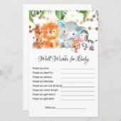 ベビーの赤ちゃんシャワーゲームのご希望 (正面/裏面)