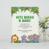 ベビーの赤ちゃんシャワーゲームを作ろう[動物テーマ] レターヘッド (スタンド正面)