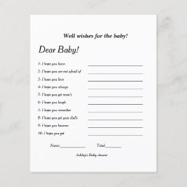 ベビーの赤ちゃんシャワーゲーム