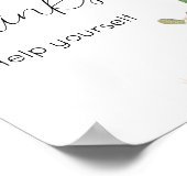 ベビーの赤ちゃんシャワー飲み物のタコ ポスター (角)