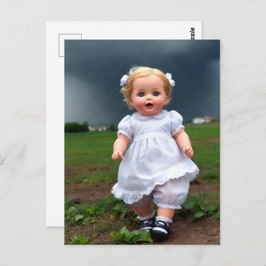 ベビーの走人形の嵐 ポストカード (正面/裏面)