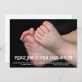 ベビーの足のシャワーの招待状 招待状 (正面/裏面)