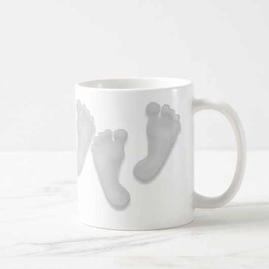 ベビーの足のマグ コーヒーマグカップ (右)
