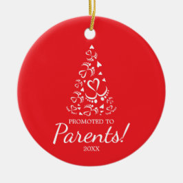 ベビーの足クリスマスツリーを形成，初めてのクリスマス セラミックオーナメント