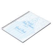 ベビーの足跡シャワーのゲストブック ノートブック (左側)