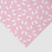 ベビーの足跡、ベビーの足、足跡、ピンクガール 薄葉紙 (詳細)