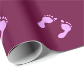 ベビーの足跡（女の子） ラッピングペーパー (ロールコーナー)