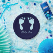 ベビーの足跡（少年） ペーパープレート (パーティー)