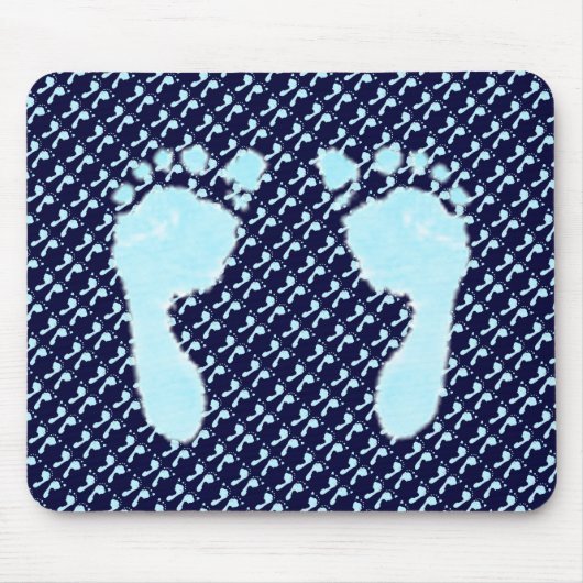 ベビーの足跡（少年） マウスパッド (正面)