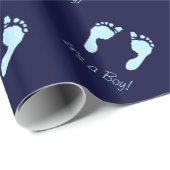 ベビーの足跡（少年） ラッピングペーパー (ロールコーナー)