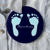 ベビーの足跡(男の子) 缶バッジ (インサイチュ)