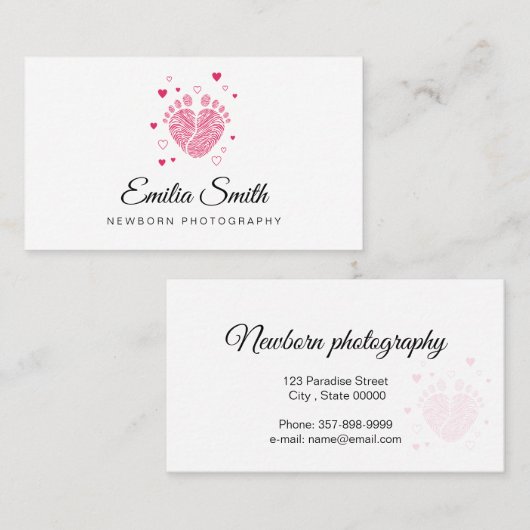 ベビーの足音 名刺 (正面/裏面)