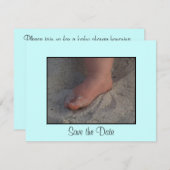 ベビーの足 セーブザデート (正面/裏面)