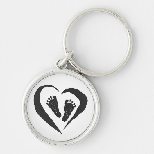 ベビーの足Keychain キーホルダー (正面)