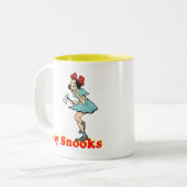 ベビーの軽蔑のしぐさのカスタマイズ可能なマグ ツートーンマグカップ (正面左)