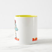 ベビーの軽蔑のしぐさのカスタマイズ可能なマグ ツートーンマグカップ (中央)