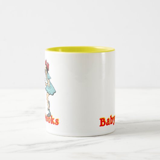 ベビーの軽蔑のしぐさのカスタマイズ可能なマグ ツートーンマグカップ (中央)