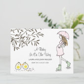 ベビーの途中で母親の予感 案内状 (スタンド正面)