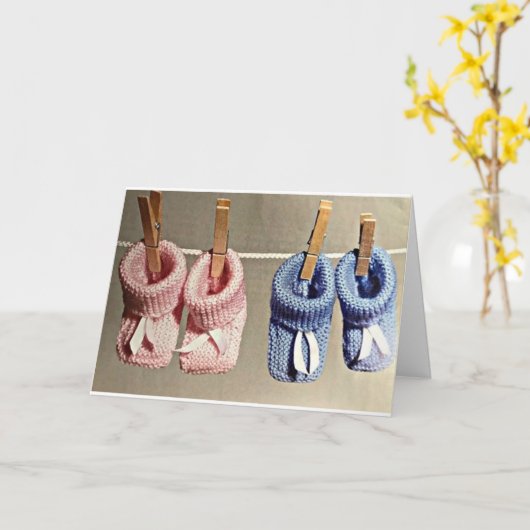 ***ベビーの途中*** カード (黄色い花)