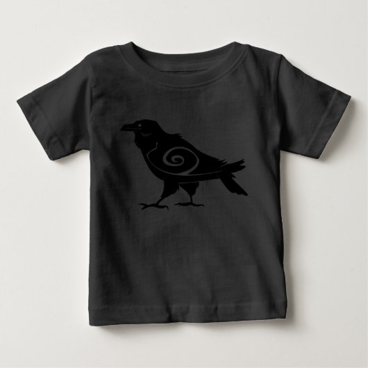 ベビーの部族のレイヴンのティー ベビーTシャツ (正面)